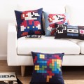 Cartoon Mario Decorative Throw Pillows Colorful Child Game Cotton Linen Cushion Cover Cojines Decorativos Para Sofa Almofadas