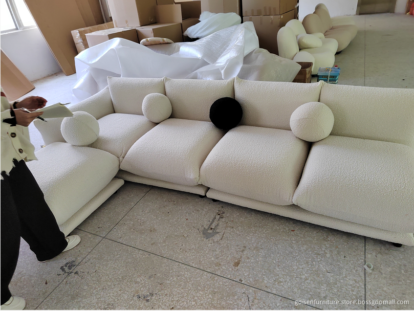 Boucle fabric Marenco sofa