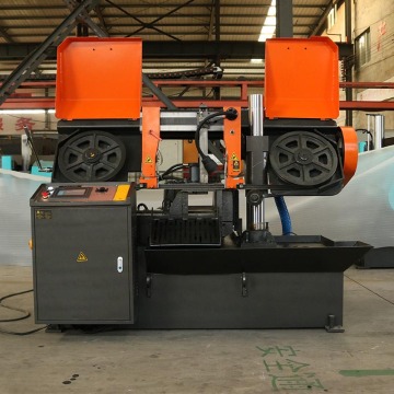 Steel Pipe Channel Automatic Metal Cutting Band Saw Machine