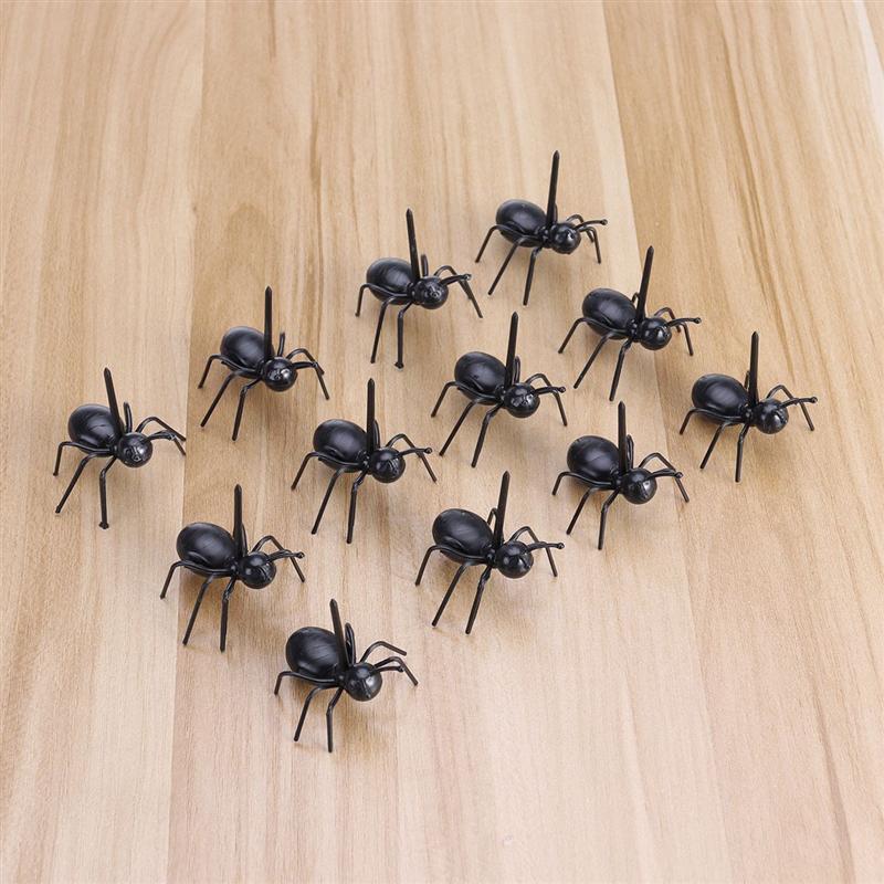 6 pcs Food Picks Plastic Ants Decorative Creative Toothpick Party Supplies Tableware Fruit Forks for Picnic Lunchbox