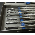 7 Pcs Set Dental Implant Instrument Stainless Steel Luxating Root Elevator with Case Dentist Instruments Tool Teeth Extraction