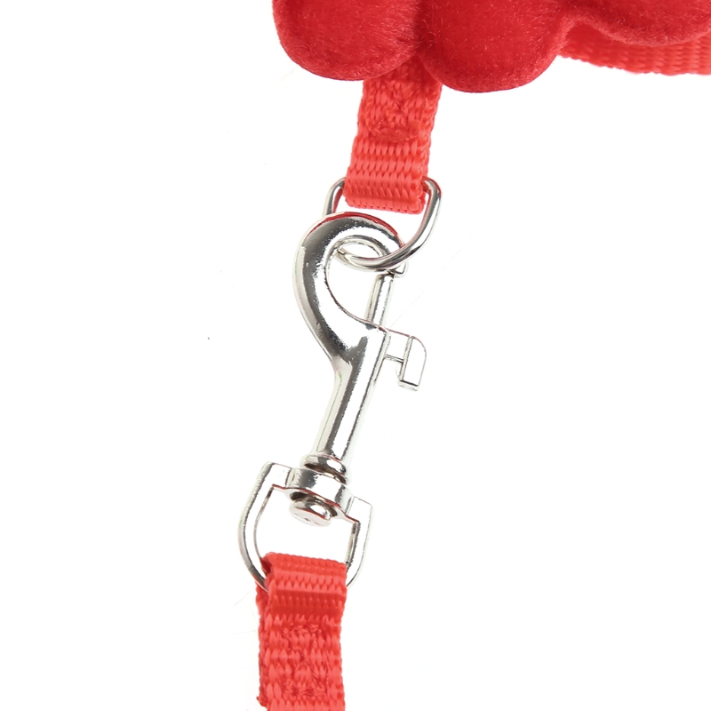 Adjustable Pet Angle Wing Rabbit Ferret Pig Harness Leash Lead Strap Nylon Cute L4MB