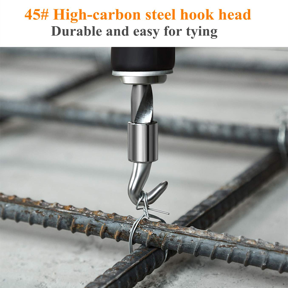 Rebar Wire Twister Semi-automatic Retractable Hook Reinforcement Tying Tool Rebar tier construction site winding tool