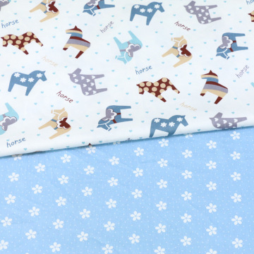 160cm*50cm horse Newborn baby kids Cotton Fabric Printed Cloth Sewing Quilting bedding apparel dress patchwork fabric