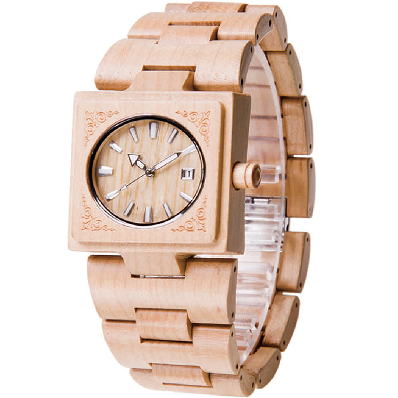 maple quartz  wood watched 