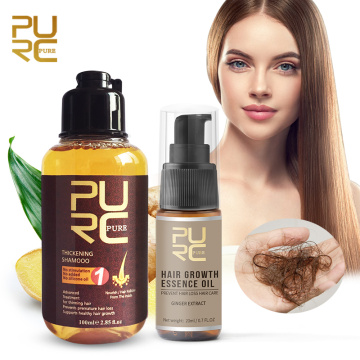 Ginger Oil Hair Thick Shampoo Strong Hair Root Anti Baldness Hair Fall Regrowth Dense Hair Treatment