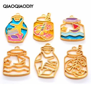 Alloy keychain Ice Summer Combination Sells Resin Metal Frame for Making DIY Handicrafts,Ornaments,Pendant