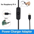for Raspberry Pi 4B Power Supply 5V 3A Type-C Power Adapter with ON/OFF Switch USB-C Charger EU Plug