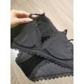 Wriufred Sexy velvet breathable and comfortable bra and panties set thin no steel ring sexy lace lingerie women winter home wear