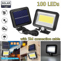 COB 100 LED Solar Light Outdoor Wall Lamps PIR Motion Sensor Split Solar Wall Light Spotlights Security Emergency Lighting Lamp