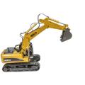 New HuiNa Toys 1550 15Channel 2.4G 1/14 RC Car 680 Degree Rotation Metal Excavator Cool Sound/Light Effect Truck