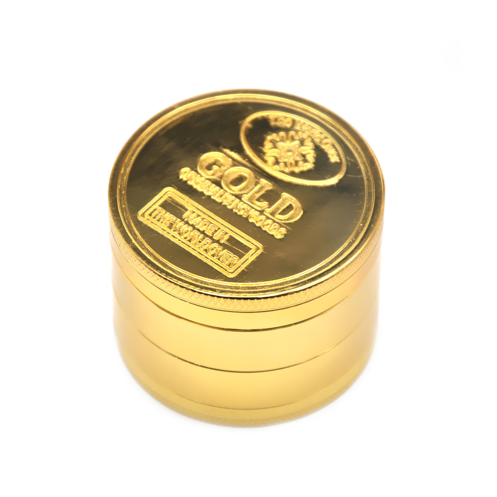 4 Parts Dia.50mm Golden Zinc Alloy Metal Herb Grinder HORNET Spice/Tobacco/Herb Grinder Tobacco Spice Crusher