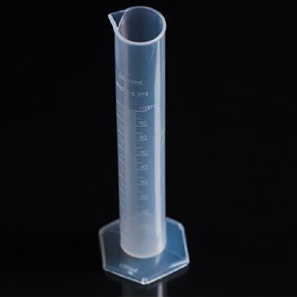100ml Transparent Plastic Measuring Cylinder Graduated Cylinders for Lab Supplies Chemistry Tools School Lab Supllies
