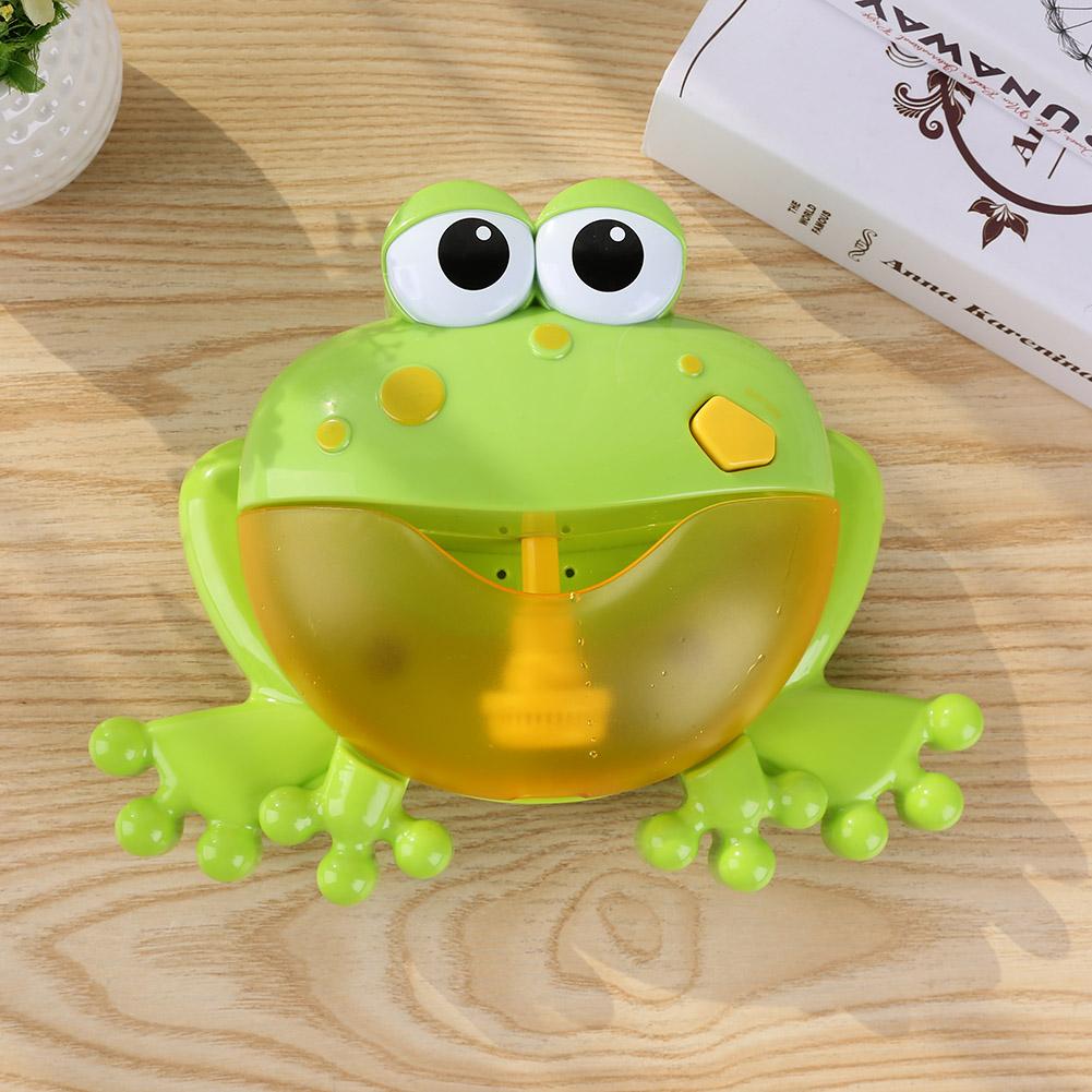 Baby Bath Toy Bubble Machine Big Frogs Automatic Bubble Maker Blower Music Bubble Maker Bathtub Soap Machine Toys for Children