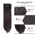 Alileader Recommend 22inch 30inch High Quality 26 Colors Synthetic Silky Straight 16 Clips Seamless Clip In Hair Extensions