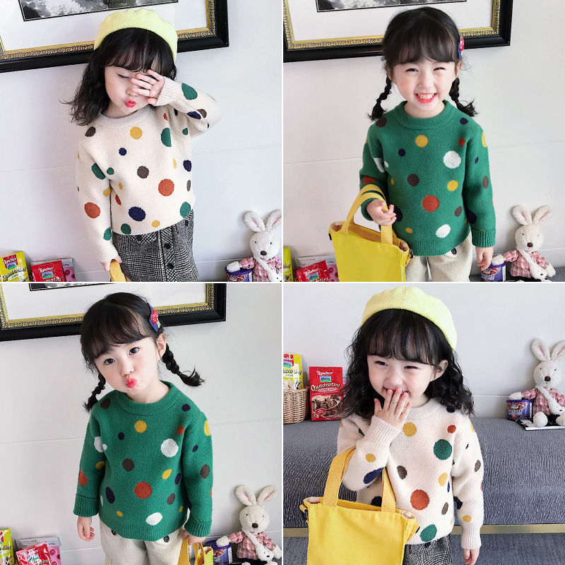 Vidmid Autumn Winter Knitted Sweater Children Clothing Boy Girls Sweaters Kids Cartoon Pure Cotton Pullover Clothes Sweater P335