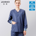 ANNO Elasticity Cotton Spandex Body Nurse Uniform For Women Men Scrubs Suit Dental Hospital Set Work Wear Nursing Clothing