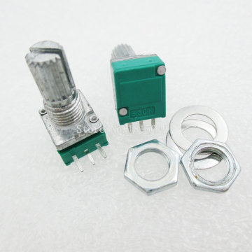 5PCS/LOT B50K Audio Amplifier Sealed Potentiometer 15mm Shaft 3pins RK097N 50K