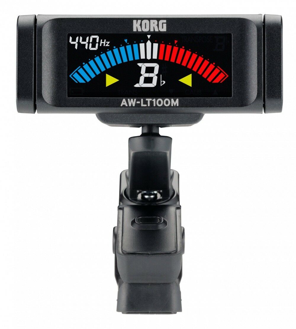 Korg clip-on Tuner,AW-LT100M for Orchestrale Instruments,AW-LT100T for Trumpet and Trombone,AW-LT100V for Violin and Viola,Black
