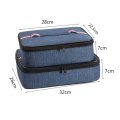 Lunch Bag, Square Flat Style with Smooth Double Zipper Insulation Function Portable Food Storage Box