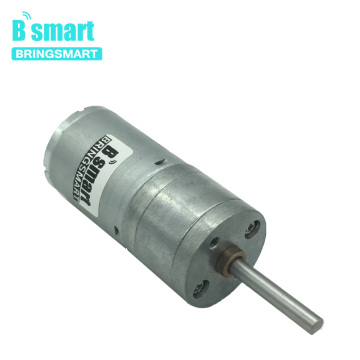 Bringsmart DC Gear Motor D Shape 25GA370 Shaft Length 25MM 12V 24 volt Micro DC Motor 25MM Reversed Gearbox Low Speed Reducer