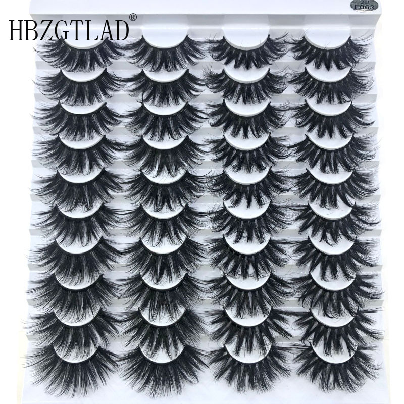 2-20 Pairs Eyelashs Natural long 3D Faux Mink Eyelashes Thick HandMade Full Strip Lashes Volume Soft Mink Lashes False Eyelashe