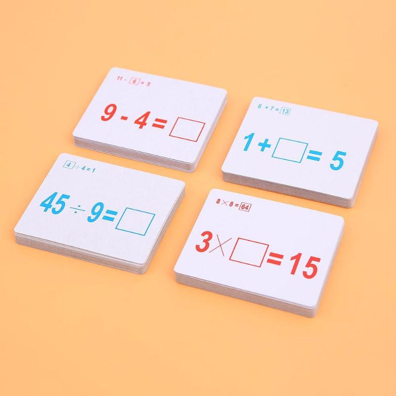 1set Montessori Mathematics Teach Card with Erasable Pen Math Educational Toys for Children Preschool Tool Kindergarten Games