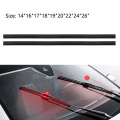 2PC Universal Auto Care Car Bus Wiper Wash Blade Refill Replacement Strip Rubber Bracketless Frameless Windshield Accessories