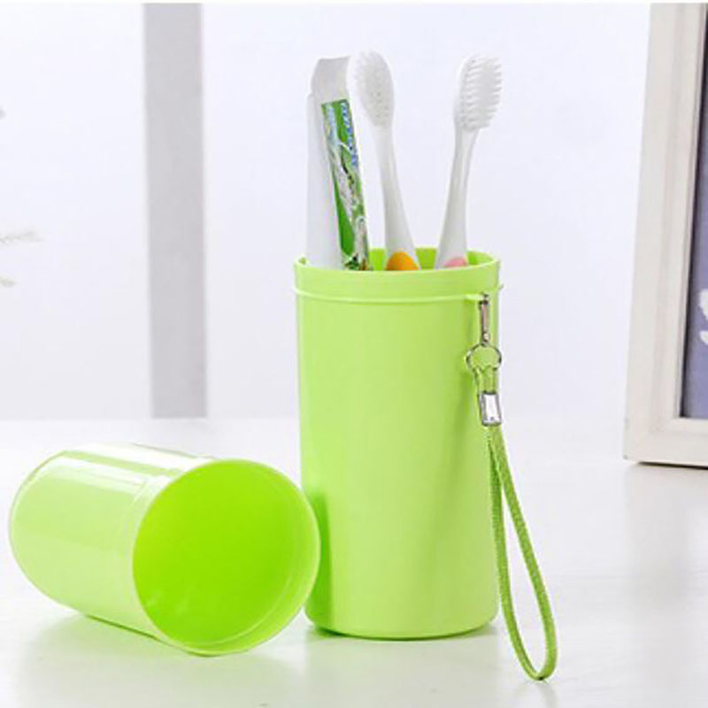 Portable Travel Set toothbrush Cup Storage Box Translucent Cup Candy Color Toothpaste Tooth Brush Towel Wash Gargle Cup