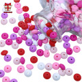 BOBO.BOX 100Pcs Silicone Beads Lentil 12mm Baby Teething Toys BPA Free Silicone Teether DIY Necklace Jewelry Pearl Baby Care