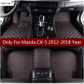 Flash mat leather car floor mats for Mazda Cx-5 2012 20132014 2015 2016 2017 2018 Custom auto foot Pads automobile carpet cover