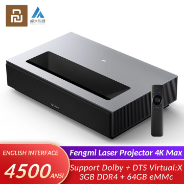 Youpin Fengmi Laser Projection Home Theater 4K Max ALPD 3.0 4500ANSI Lumens Projector TV Beamer Cinema Dolby DTS Virtual:X FAA