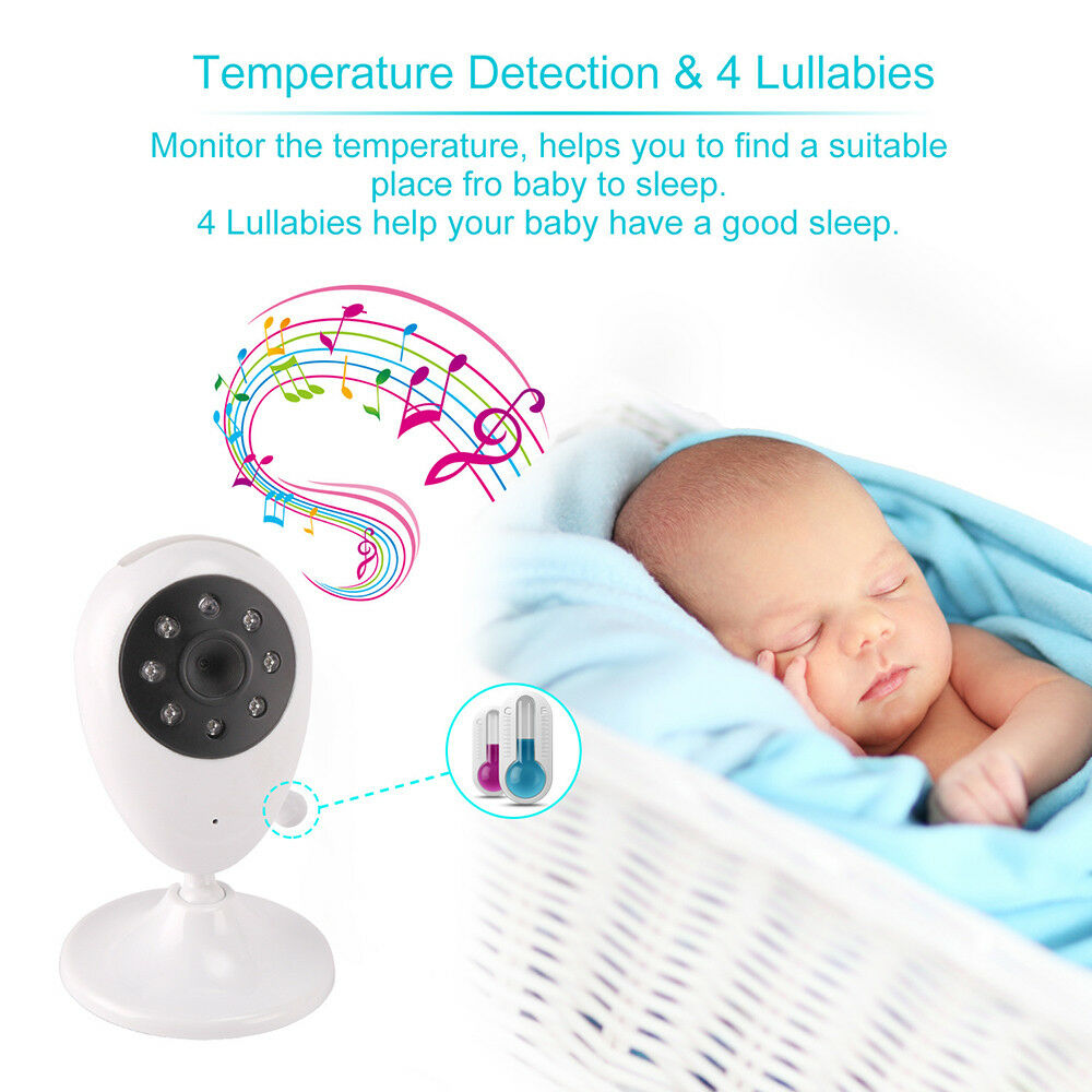 LCD Wireless Baby Monitor Digital Pet Monitoring Instrument Security Camera 2.4 inches with Mic for House Room Mini Size