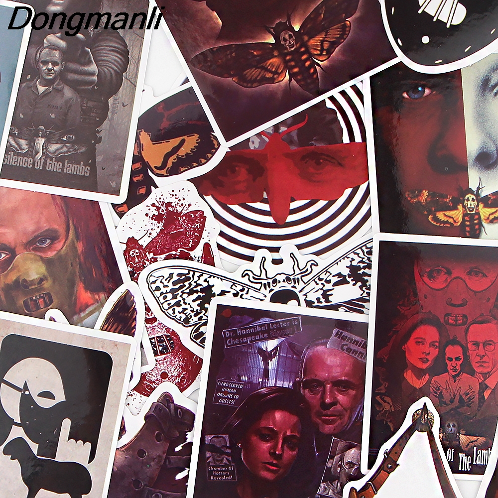 BG221 Dongmanli 15pcs/set Mixed Horror Movie Character Stickers Decal Sticker DIY for Motorcycle Car Laptop Suitcase Guitar