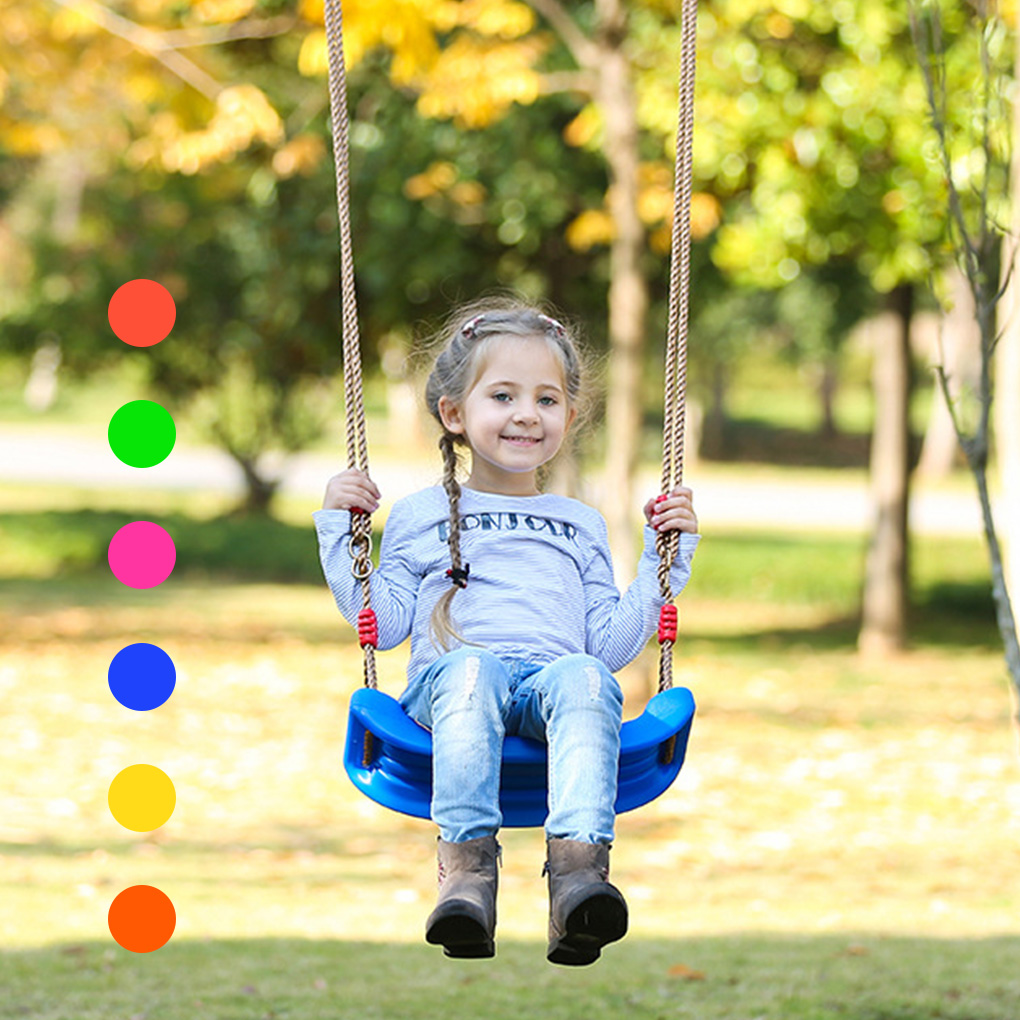 Outdoor Kids Swing Playground Garden Patio U-shaped Seat Plastic Swing Children Treehouse Toy
