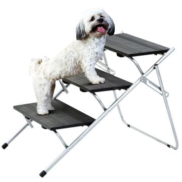 Folding Pet Ladder Ramp For Trucks SUVs High Bed Indoor Outdoor Use Lightweight Dog Stairs Portable Dog Car Step Stairs Ladder