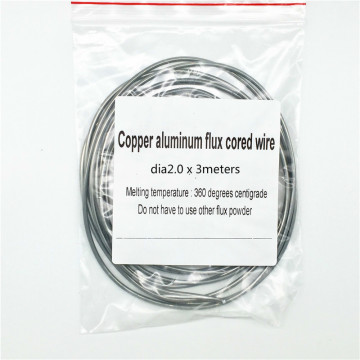 Copper aluminum flux cored wire copper weld wire low temperature brazing solder welding rods for AC & Refrigeration 2.0*3mm