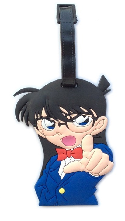 Detective Conan Case Closed KudouShinichi Luggage Tag Pendants Hang Tags Tourist Products Toy Figure 1pc