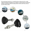 Universal 32mm/1.25" Push Button Billet Hood Pins Lock Clip Kit Engine Bonnets Lock Aluminum Car Quick Latch