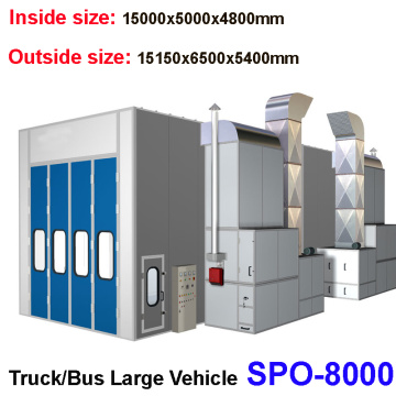 SPO-8000 large car body paint spray booth trucks big vehicle paint oven