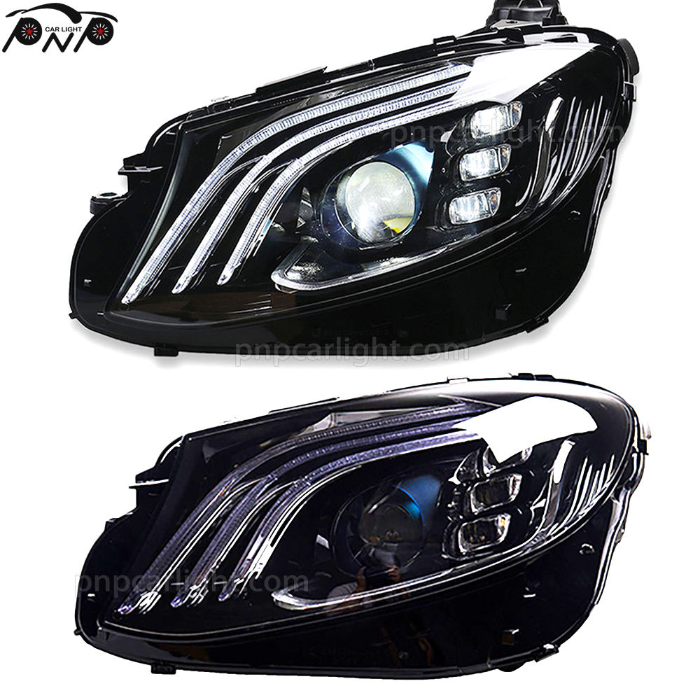 Upgrade LED headlight for Mercedes-Benz E-class W213 to W222 Maybach style