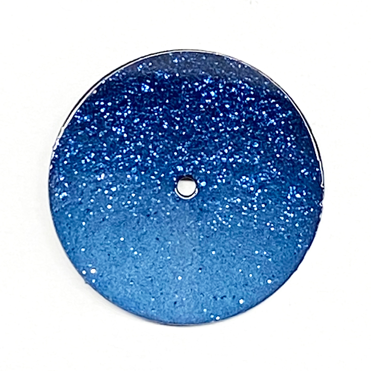 blue glitter watch dial