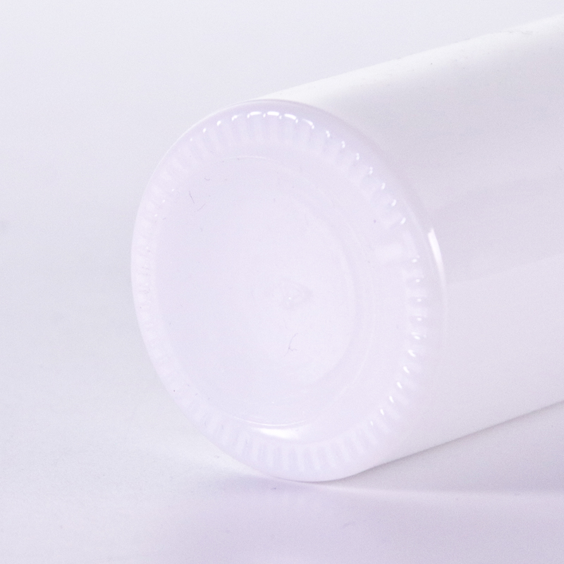 Slant Shoulder White Bottle With Bamboo Dispensing Lid6 Jpg