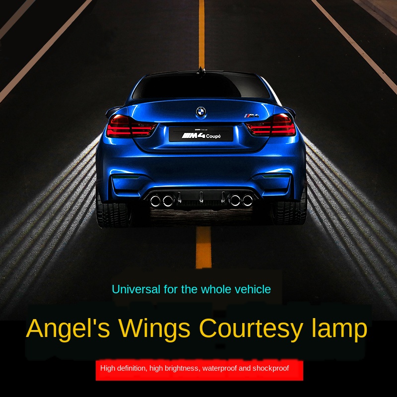 Automobile Chassis Lamp BMW Angel Wing Welcome Light on the Ground Rear Laser Projection Lamp Change Decoration All Products