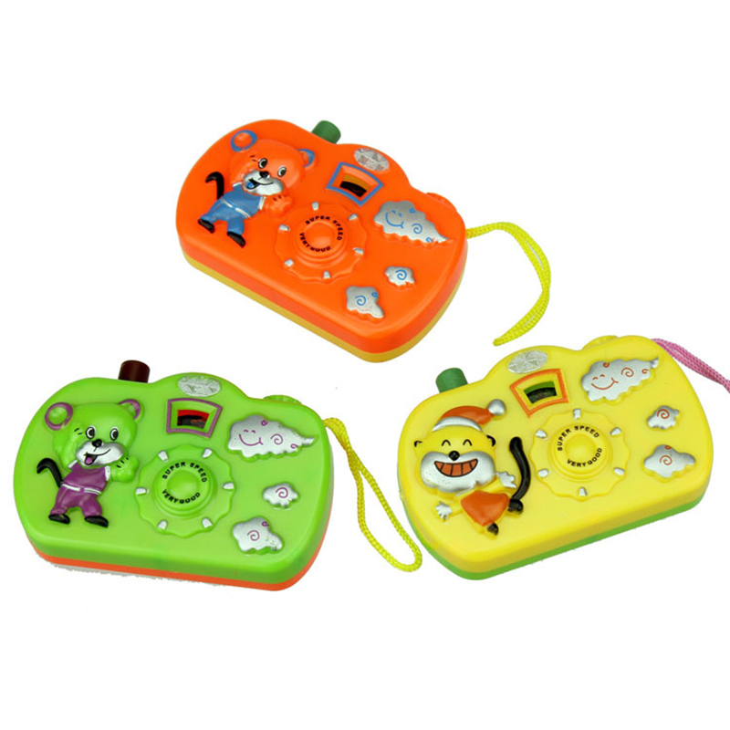 1PCs Cartoon Light Projection Camera Kids Educational Toys for Children Baby Gifts Animals World Random Color Toy Cameras