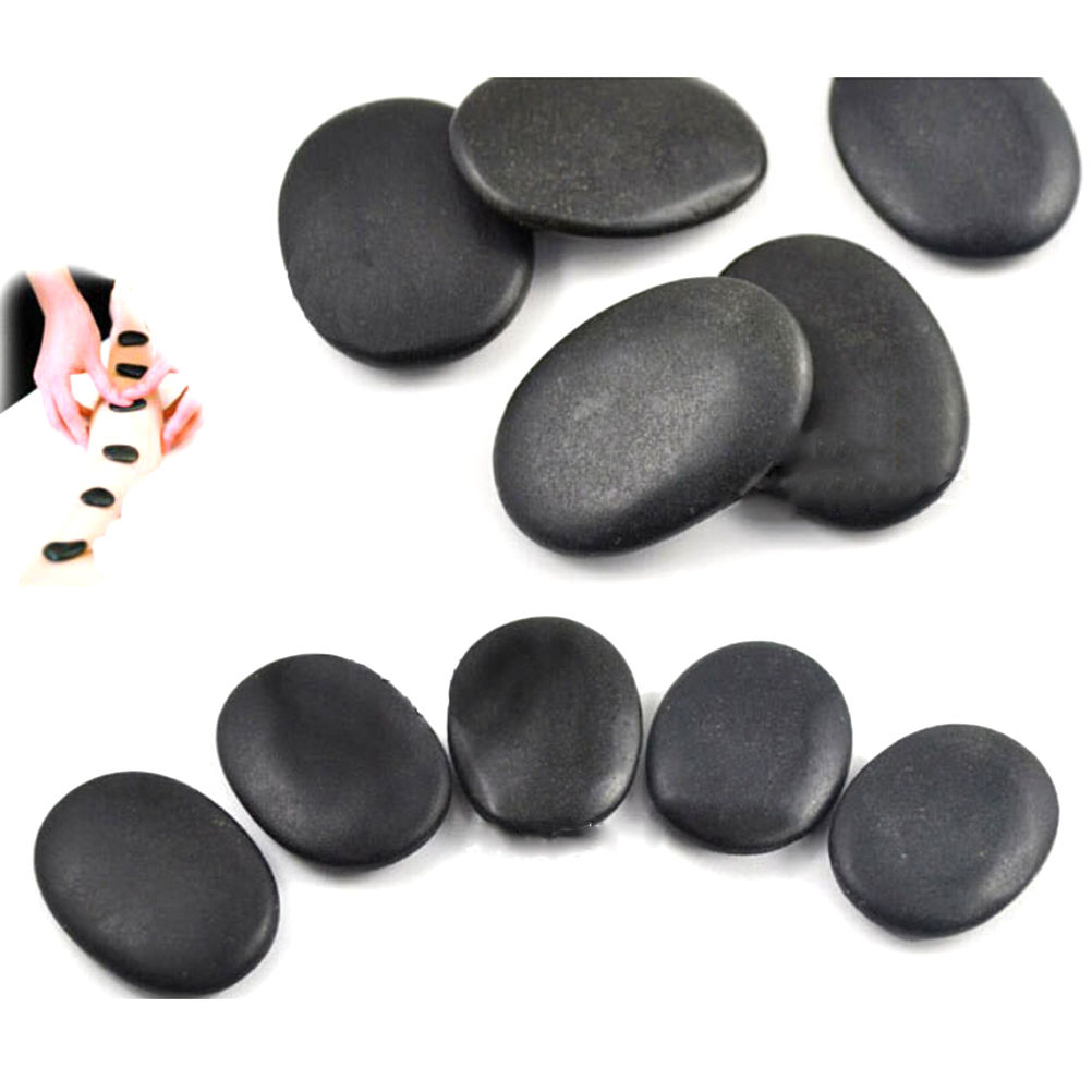 7Pcs Natural Energy Massage Stone Set Hot SPA Rocks Basalt Stone 3*4cm Size Therapy Stone Pain Relief Health Care Tool
