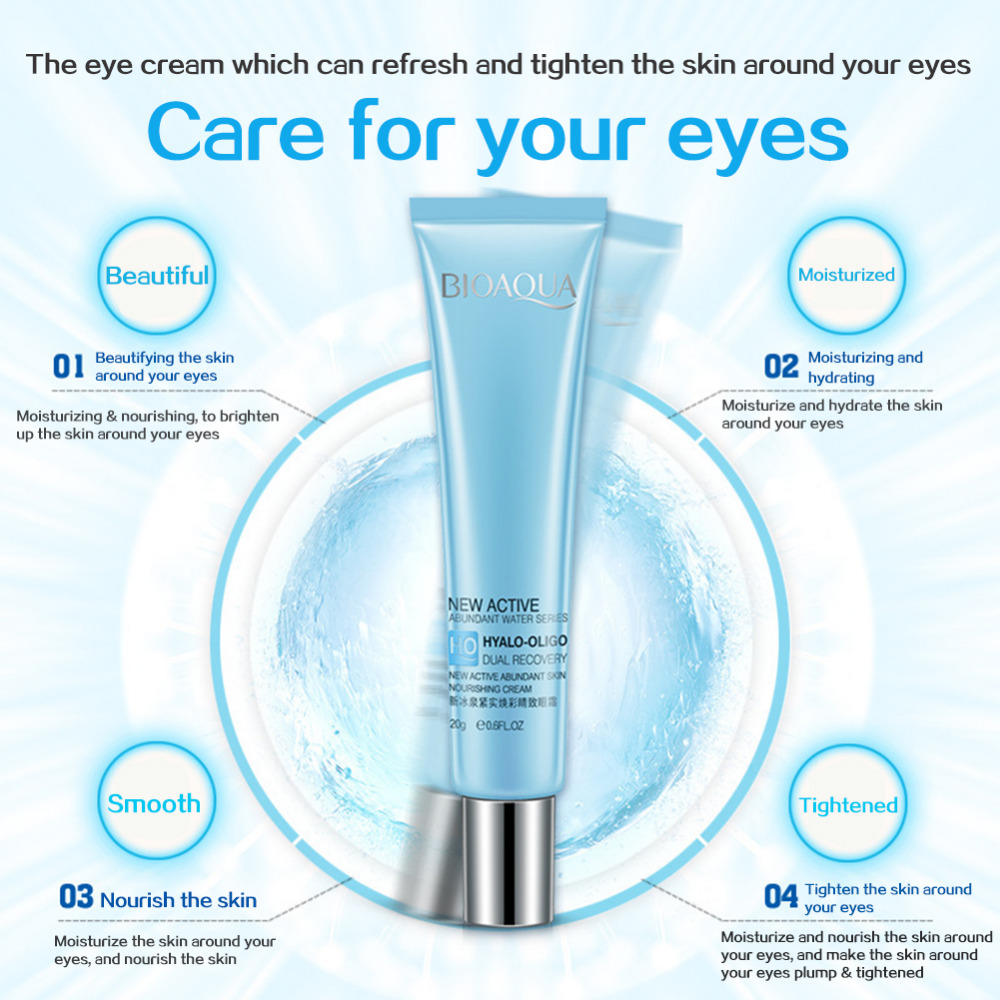BIOAQUA Abundant Skin Nourishing Eye Cream Anti Aging Fine Lines Lifting Firming Moisturizing Remover Dark Circle Anti-Puffiness
