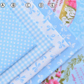 Cotton Fabric Printed Fabrics Patchwork For Sewing Quilt Scrapbooking Tissue Pattern Needlework Material Curtain Cloth BlueSerie