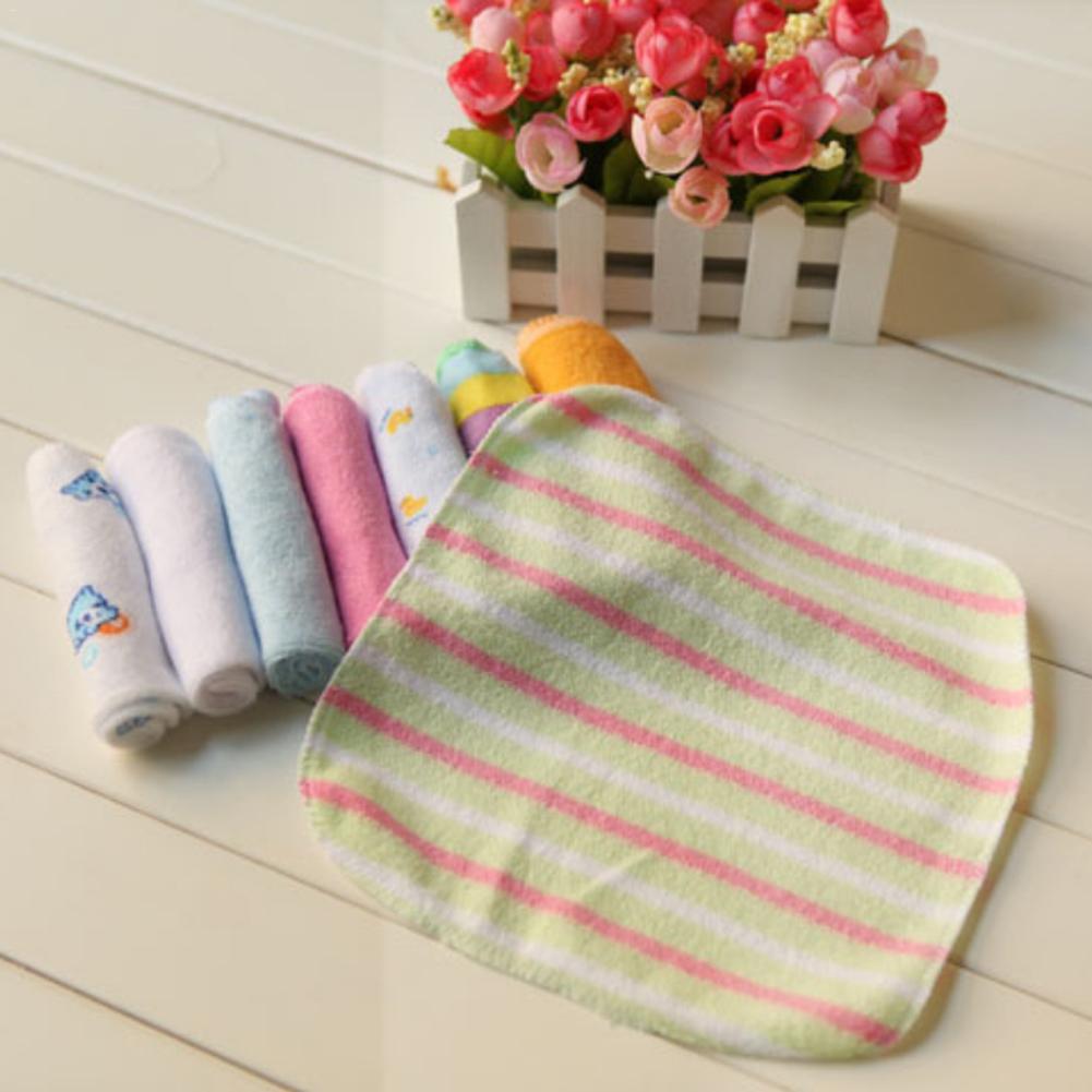 8pcs/pack Muslim Cotton Newborn Baby Towel Baby Wash Cloth Square Handkerchief Saliva Bib Care Towel Baby Wash Towel Newborn