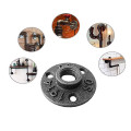 DN15 1/2" DN20 3/4" Cast Iron Flanges Malleable Iron Industrial Pipe Fittings Exhaust Wall Mount Floor Flange Piece